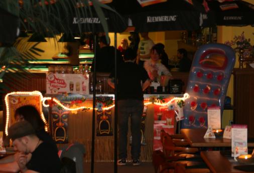 und unsere Strandbar war nicht zu Übersehen