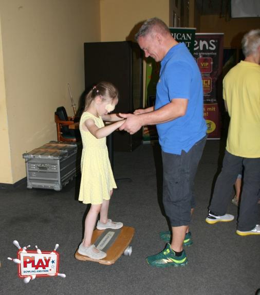 Beim Feel Good Sports e.V. konnte man sein Gleichgewicht austesten.