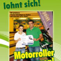 Motorroller gewonnen!